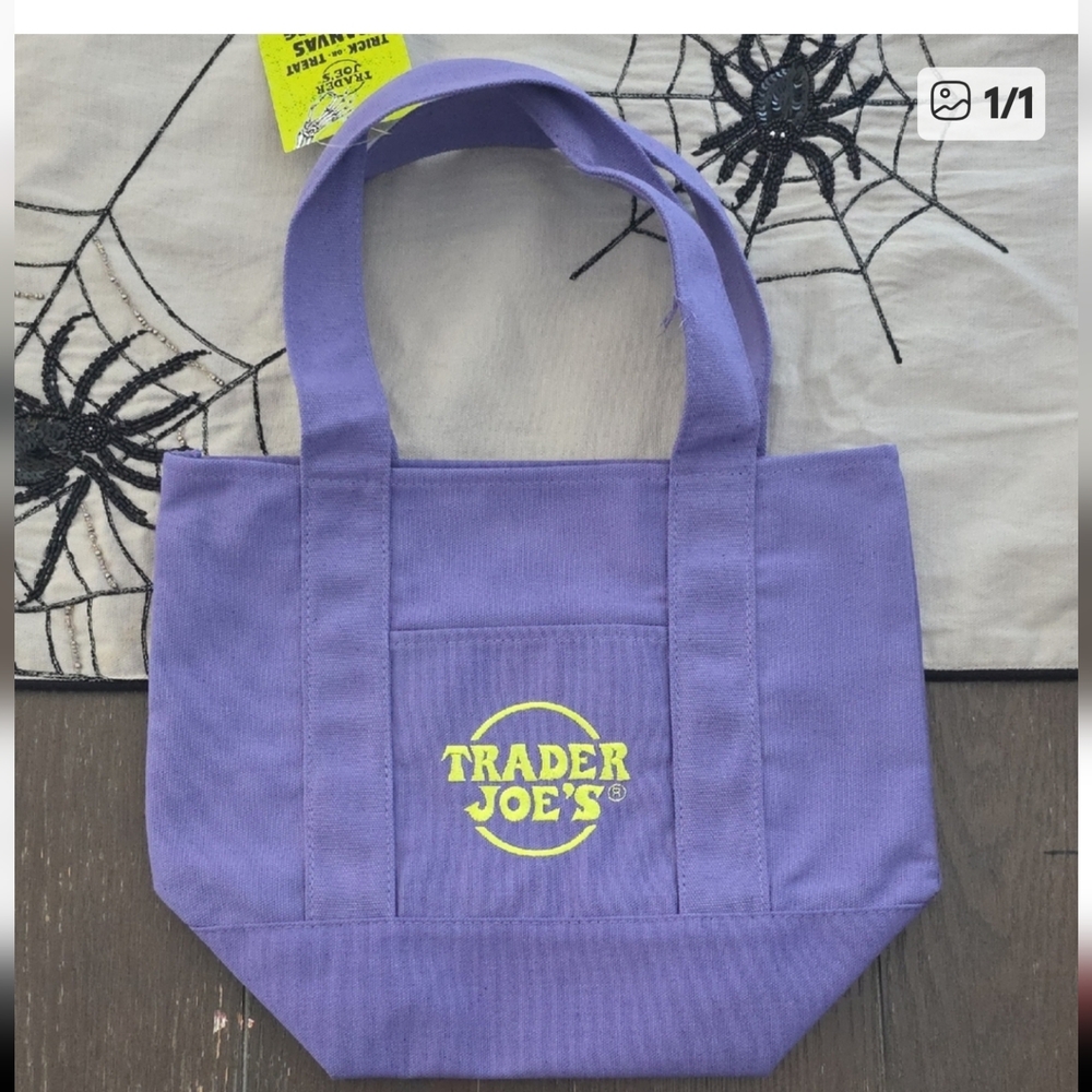 Trader Joe's Purple Tote Bag